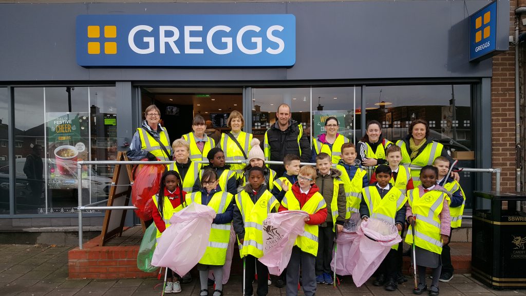 Greggs sponsor a cleaner Llanrumney