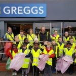 20171127_community volunteers and st cadocs eco committee ready for the litter pick