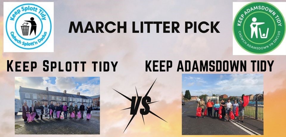 Keep Splott Tidy Vs Keep Adamsdown Tidy - Community Litter Pick
