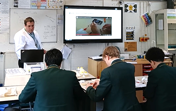 A classroom repair activity workshop.
